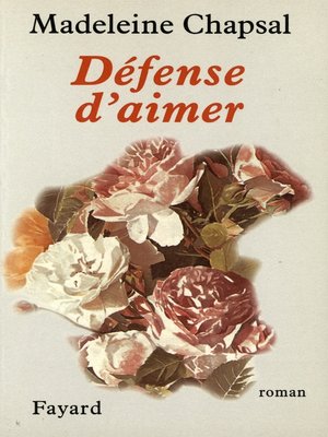 cover image of Défense d'aimer